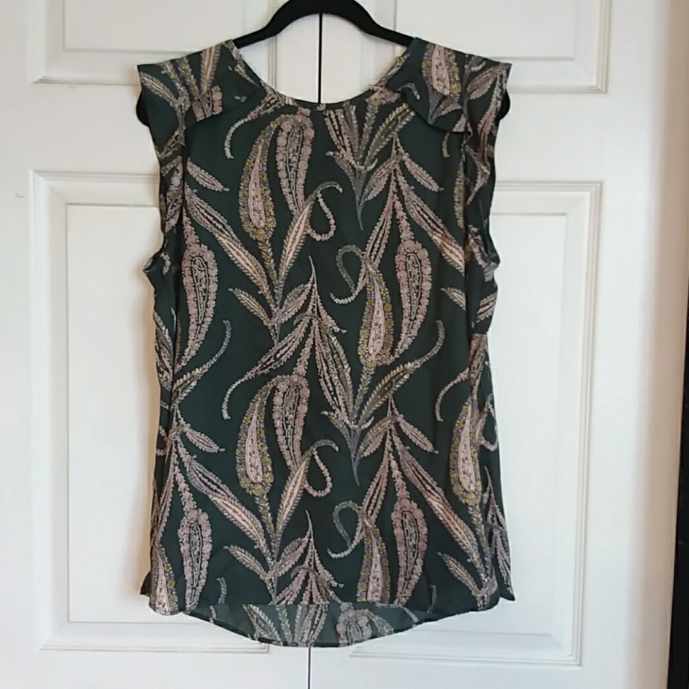 ANN Taylor Loft Green Blouse